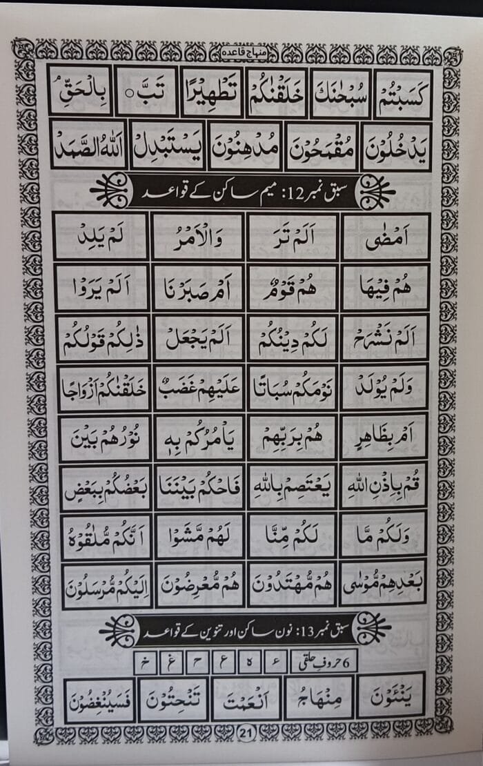 Minhaj Noorni Qaida  Black & White - Image 4