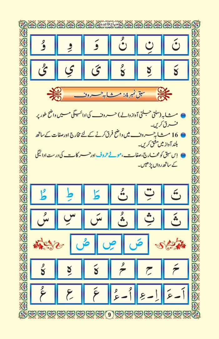 Minhaj Noorni Qaida  (Medium Size 4 Color) - Image 4