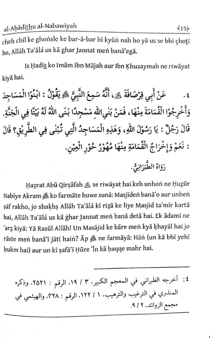 Arbaeen : Fazilat-e-Masajid  (Roman Urdu) - Image 3