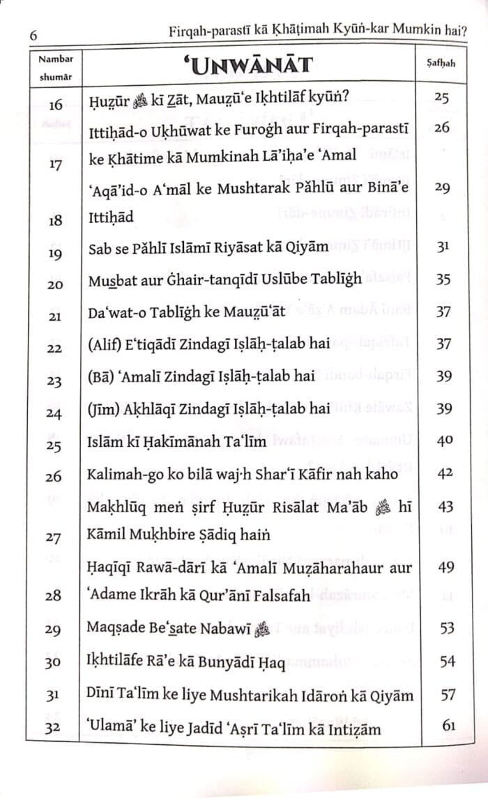 Firqa parasti ka Khatima kyun kar Mumkin hai (Roman Urdu) - Image 3