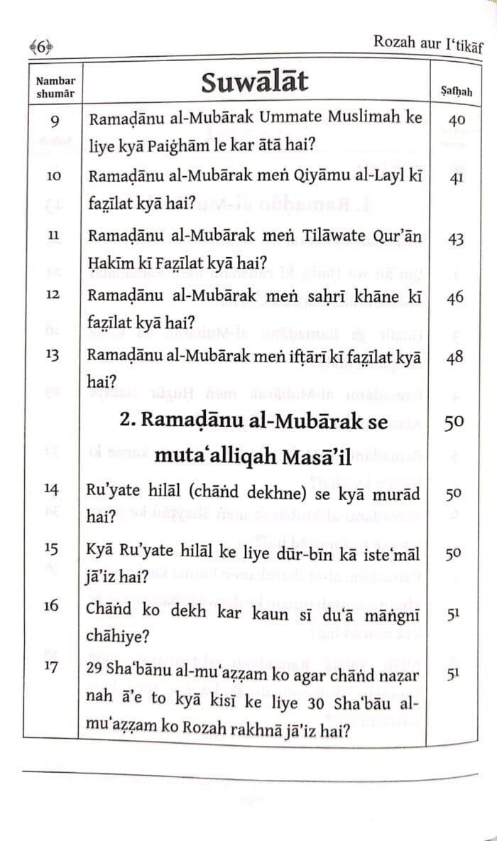 Silsila-e-Talimat-e-Islam (6) Rozah aur Itikaf (Fazail o Masail)  (Roman Urdu) - Image 4